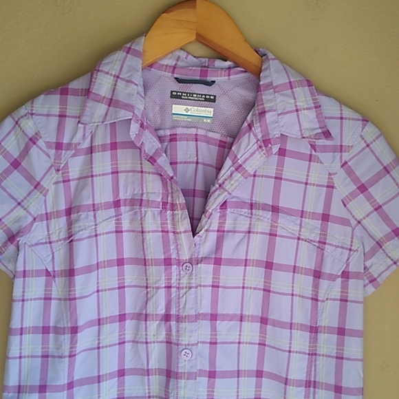 Columbia Omni Shade Button front Outdoor Top M - Picture 2 of 9